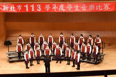 【學務處】賀!!! 本校合唱團參加「113學年度新北市學生音樂比賽」女聲合唱項目榮獲優等，感謝陳文鶴老師用心指導!!圖片